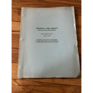 Armstrong Cork Company,  October 1, 1935, Stenographic And Secretarial Manual